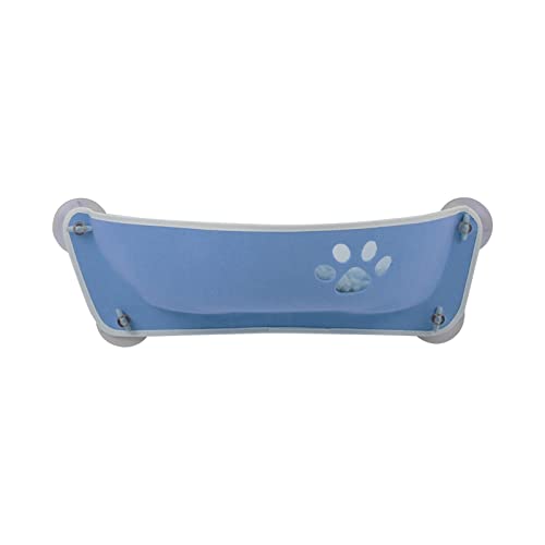 Katzenhängematte, Bett, Fensterpod, Liege, Saugnäpfe, Warmes Bett for Haustier, Katzenruhehaus, Weicher Und Bequemer Frettchenkäfig KatzenhäNgematte(Blue) von WAFOHSR
