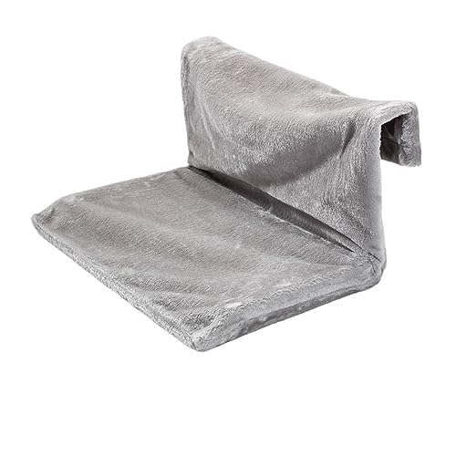 WAFOHSR Abnehmbares Plüsch-Katzenfenster-Hängemattenbett, Katzen-Fenstersitz-Hängematte, Platzsparendes Haustier-Kitty-Hängebett, Ruhesitz, Heimtierbedarf KatzenhäNgematte(Gray) von WAFOHSR
