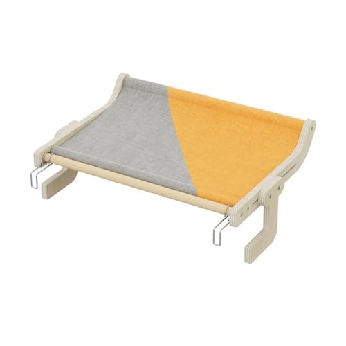 WAFOHSR Einlagige Hängematte for Katzen, Platzsparendes Katzen-Haustierbedarf, Bequemes Bett KatzenhäNgematte(Gray orange) von WAFOHSR