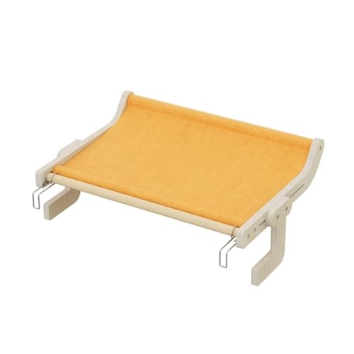 WAFOHSR Einlagige Hängematte for Katzen, Platzsparendes Katzen-Haustierbedarf, Bequemes Bett KatzenhäNgematte(for Pure orange) von WAFOHSR