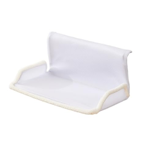 WAFOHSR Hängendes Katzenbett, Abnehmbare Katzenhängematte, Kätzchennest, Winterfensterseite, Langlebige Haustierbetten, Katzenzubehör KatzenhäNgematte(White-m) von WAFOHSR