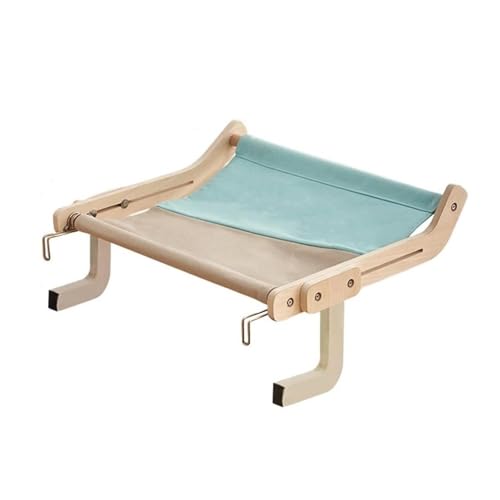 WAFOHSR Haustierkatzen-Hängematte, Abnehmbar, Leicht Zu Reinigen, Geeignet for Kleine Katzen, Hunde, Bettkopf, Balkon, Holzfensterrahmen, Katzennestbett KatzenhäNgematte(Blue) von WAFOHSR