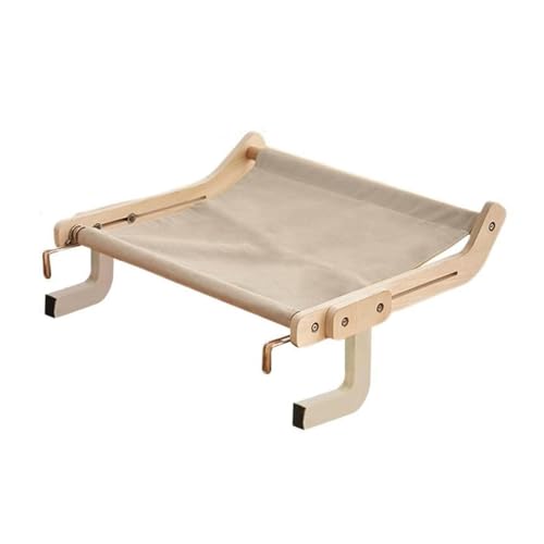 WAFOHSR Haustierkatzen-Hängematte, Abnehmbar, Leicht Zu Reinigen, Geeignet for Kleine Katzen, Hunde, Bettkopf, Balkon, Holzfensterrahmen, Katzennestbett KatzenhäNgematte(Gray) von WAFOHSR