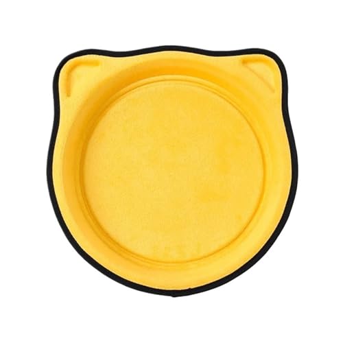 WAFOHSR Katzen-Katzen-Hängematte, Saugnapf, Fensterbrett-Nest, Rundes Katzennest, Das Sich In Der Sonne Aalt, Katzenbett, Haustier-Nest KatzenhäNgematte(Yellow) von WAFOHSR