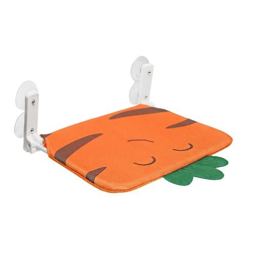 WAFOHSR Katzen-Saugnapf-Fenstersitz, Cartoon-Katzen-Sitzstange, Hängematte, Abnehmbares Design, Sicherheits-Katzenregale for Glasfenster, Glastüren Und Andere KatzenhäNgematte(C) von WAFOHSR