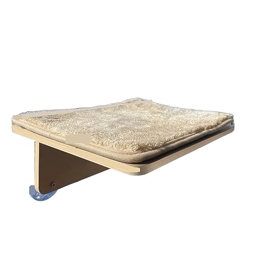 WAFOHSR Katzennest-Hängematte, Haushalt, for Aufhängen, Fenster, Balkon, Glas, Klettergerüst, Massivholz, Katzenplattform, Rund, Sprungbrett, Lager: 6,5 Kg KatzenhäNgematte(B) von WAFOHSR