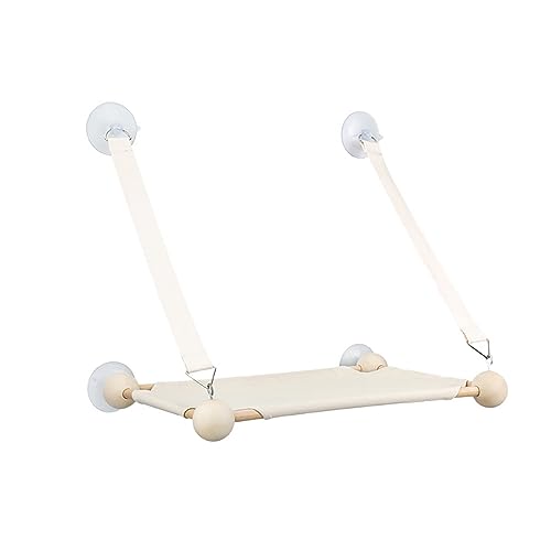 WAFOHSR Schlichtes Design, Katzenhängematte, Bequemes Katzenhaustierbett, Fenstersitz, Hängematte, Schaukel, Abnehmbares Kissen, 15 Kg KatzenhäNgematte WAFOHSR Schlichtes Design, Katzenhängematte, Bequemes Katzenhaustierbett, Fenstersitz, Hängematte, Schaukel, Abnehmbares Kissen, 15 Kg KatzenhäNgematte von WAFOHSR