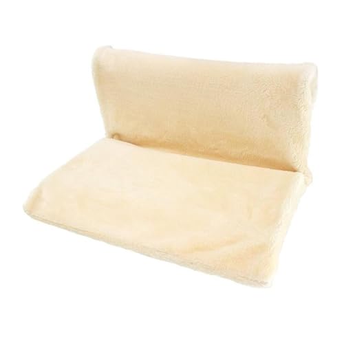 WAFOHSR Warme Haustier-Katzen-Hängematte, Heizung, Hängendes Katzenbett, Winter-Fleece-Korb, Hängematten, Metall-Eisen-Rahmen, Schlafbett KatzenhäNgematte(White) von WAFOHSR
