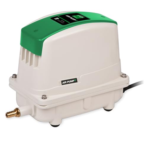 Wagner Green Air Pump AP-100 | 50 Watt 110 L/min | geräuscharmer Teichbelüfter für außen geeignet | Sauerstoffpumpe leise, robust und leistungsstark von WAGNER GREEN Alles für den Gartenteich