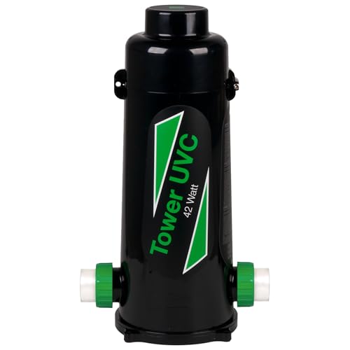 Wagner Green Tower UV-C 42 Watt | UVC Teichklärer | Desinfektion für klares Wasser im Teich | Wasserklärer ohne Chemie | UV-C Algenvernichter von WAGNER GREEN Alles für den Gartenteich