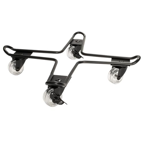 WAGNER Pflanzenroller DRAHT 33 x 7 cm I Pflanzenroller für Innenbereich + Außenbereich I Blumenroller und Kübelroller aus Stahl, schwarz beschichtet I Tragkraft 60 kg - 20096101 von WAGNER
