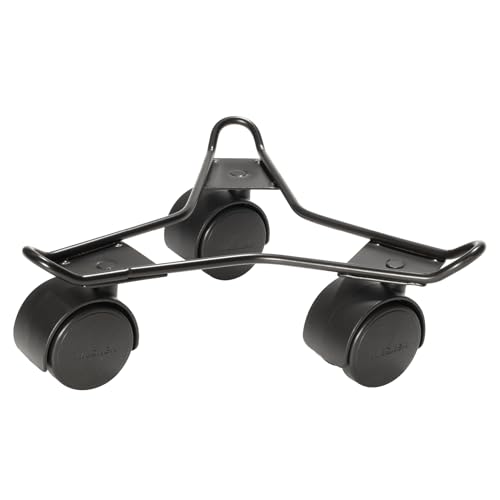 WAGNER Pflanzenroller DRAHT Ø 23 x 6,5 cm I Pflanzenroller für Innenbereich I Blumenroller aus beschichtetem Stahl I Kübelroller schwarz I Tragkraft 60 kg - 20096001 von WAGNER