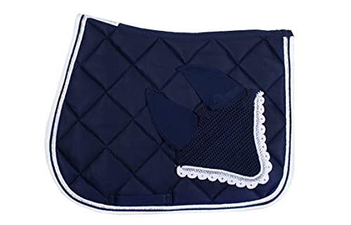 WAGNER VS/Spring Schabracke mit Fliegenhaube und Strass-Steinen BLAU-Weiss WAGNER VS/Spring Schabracke mit Fliegenhaube und Strass-Steinen BLAU-Weiss von Wagner