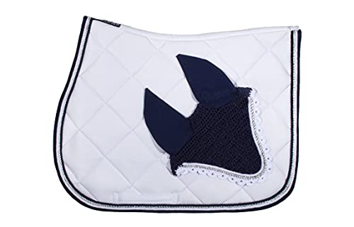 WAGNER VS/Spring Schabracke mit Fliegenhaube und Strass-Steinen Weiss-BLAU von Wagner