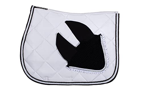 WAGNER VS/Spring Schabracke mit Fliegenhaube und Strass-Steinen Weiss-SCHWARZ WAGNER VS/Spring Schabracke mit Fliegenhaube und Strass-Steinen Weiss-SCHWARZ von Wagner