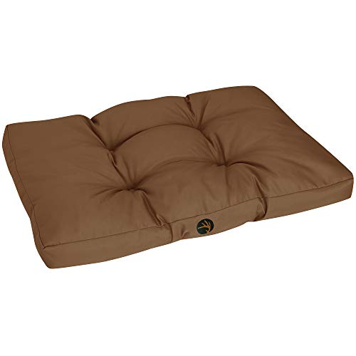 Waidmeister Hundekissen Lasse - Gepolsterte Hundematte mit Schmutz- und Wasserabweisendem Bezug, Größe:M - 75x50x8 cm, Farbe:Taupe von Waidmeister