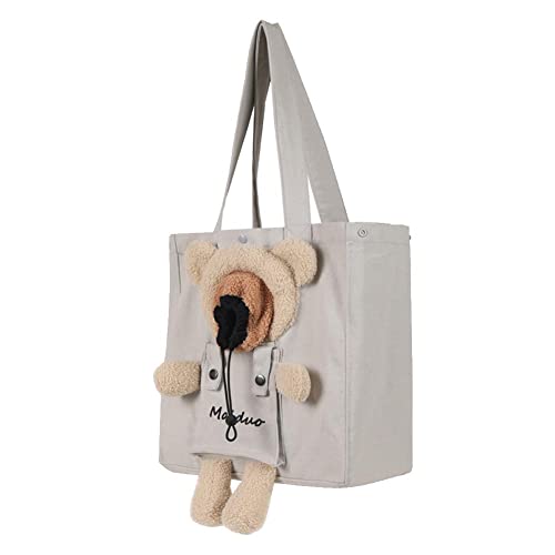 WAITLOVER Hunde Katzen Handtasche kann freiliegend Löwenform Schulterartikel Outdoor Canvas Katzentasche Praktische Tasche Klein W6u3 Haustier Hunde Haustier von WAITLOVER