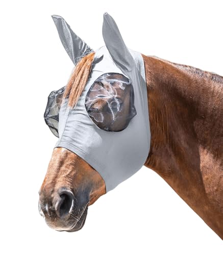 Waldhausen Fliegenmaske Puck, Silbergrau, Shetty von WALDHAUSEN