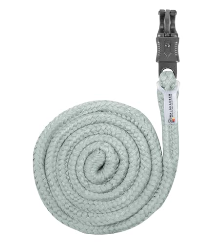 WALDHAUSEN Anbindestrick Plus, Panikhaken, silberblau, dunkle Beschläge von WALDHAUSEN