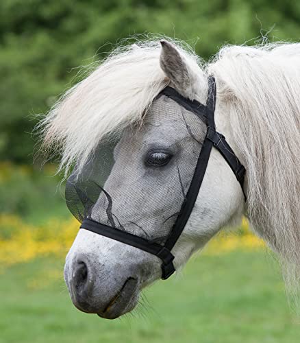 Waldhausen Fliegenmaske Basic, ohne Ohren, schwarz, Shetty von WALDHAUSEN