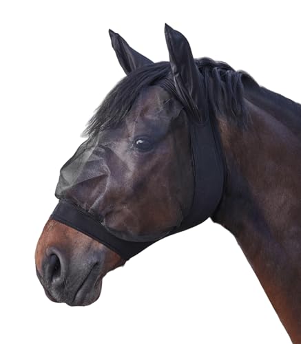 Waldhausen Fliegenmaske Skinny, schwarz, Shetty von WALDHAUSEN