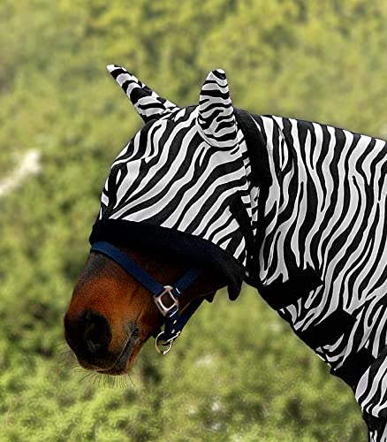 WALDHAUSEN Fliegenmaske Zebra, schwarz/weiß, PON von WALDHAUSEN