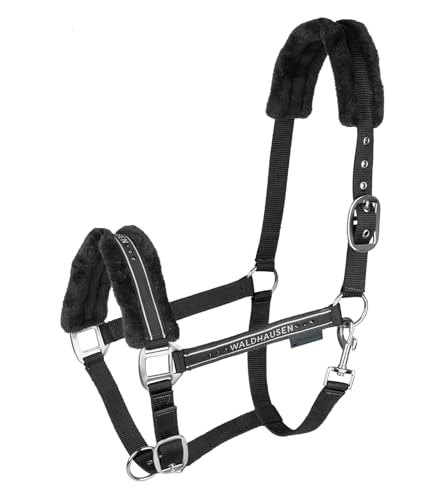 WALDHAUSEN Halfter Elegant, schwarz/schwarz, Pony von WALDHAUSEN