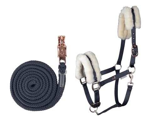 WALDHAUSEN Halfter Set Modern Rosé, blau, WB von WALDHAUSEN