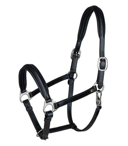 WALDHAUSEN Lederhalfter S-Line Classy, schwarz, WB von WALDHAUSEN