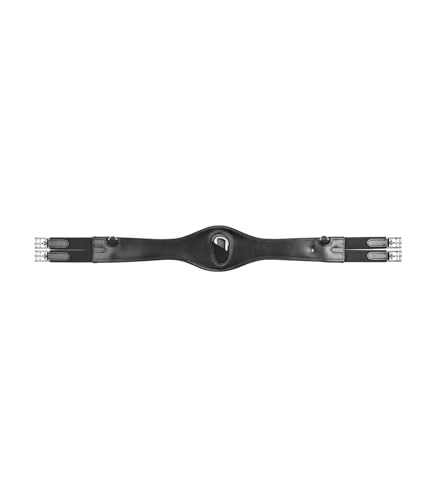 WALDHAUSEN Ledersattelgurt, schwarz, 135 cm von WALDHAUSEN