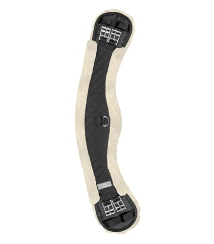 WALDHAUSEN Mondgurt mit Teddyfell, schwarz/Natur, 70 cm von WALDHAUSEN