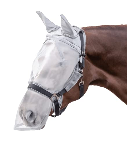Waldhausen Fliegenmaske Premium für Halfter, Ohren- und Nasenschutz, Silbergrau, WB Waldhausen Fliegenmaske Premium für Halfter, Ohren- und Nasenschutz, Silbergrau, WB von WALDHAUSEN