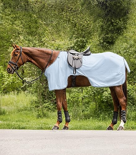 WALDHAUSEN Protect Fliegen-Ausreitdecke, hellblau/Nachtblau, 135 cm von WALDHAUSEN