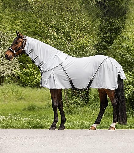Waldhausen Fliegendecke Protect mit abnehmbarem Halsteil, Silbergrau/grau, 125 cm von WALDHAUSEN