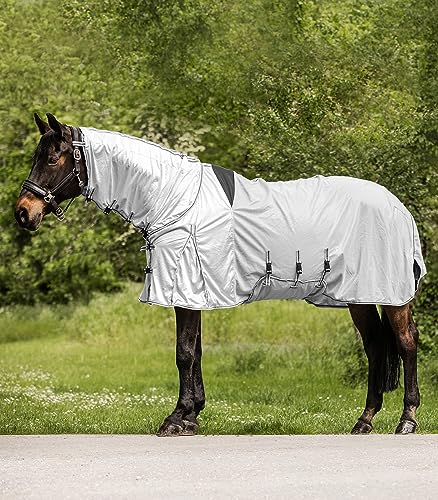 WALDHAUSEN Protect Ekzemer-Fliegendecke, Silbergrau/grau, 165 cm von WALDHAUSEN