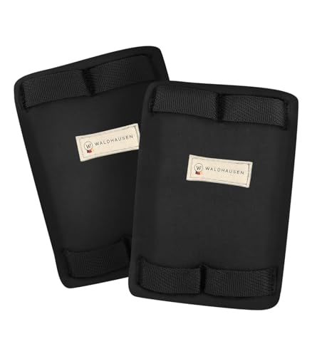 WALDHAUSEN Schnallenschutz für Kurzgurte Softmaterial, schwarz, Paar von WALDHAUSEN