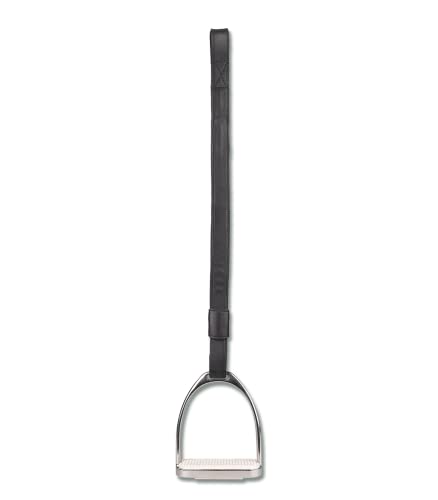 WALDHAUSEN Steigbügelschlaufe Leder, 60 cm, schwarz von WALDHAUSEN