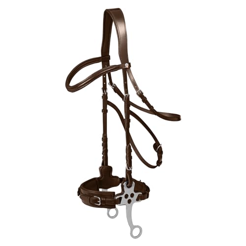 WALDHAUSEN Trensenzaum X-Line Hackamore, braun, WB von WALDHAUSEN