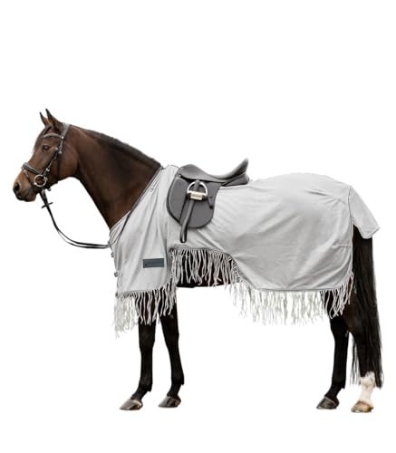 Waldhausen Fliegenausreitdecke Protect mit Fransen, Silbergrau/grau, 125 cm Waldhausen Fliegenausreitdecke Protect mit Fransen, Silbergrau/grau, 125 cm von WALDHAUSEN