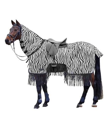 Waldhausen Fliegenausreitdecke Zebra mit Fransen, 165 cm von WALDHAUSEN