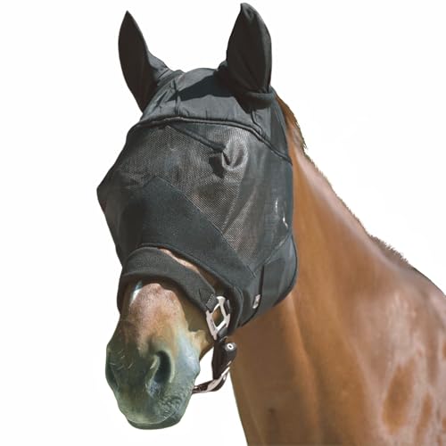 Waldhausen Fliegenmaske Premium mit Ohrenschutz, schwarz, SH Waldhausen Fliegenmaske Premium mit Ohrenschutz, schwarz, SH von WALDHAUSEN