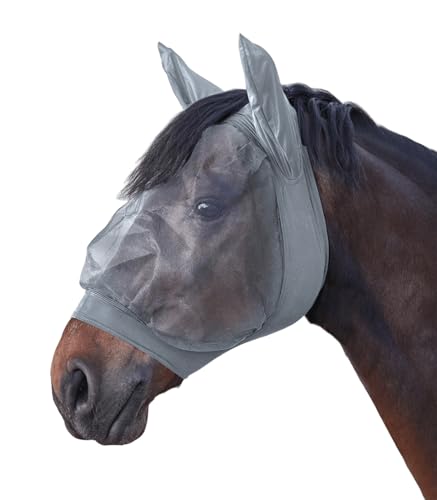 Waldhausen Fliegenmaske Skinny, Silbergrau, Pony von WALDHAUSEN