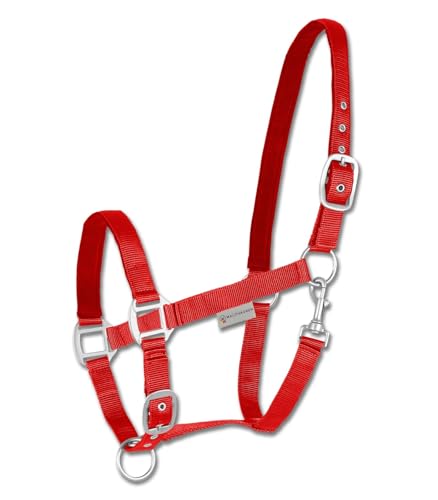 Waldhausen Perlonhalfter Satin, rot, WB von WALDHAUSEN