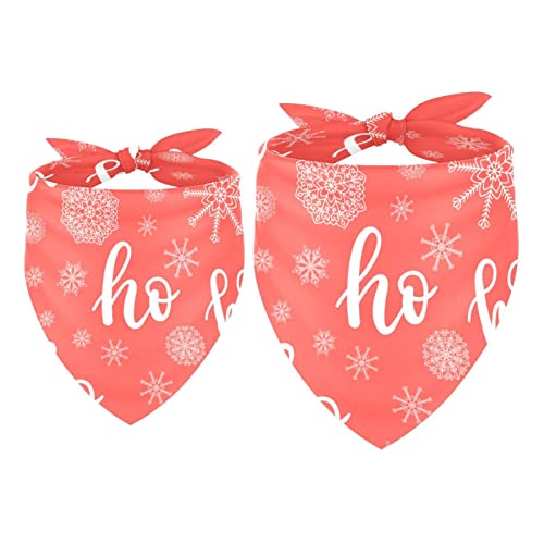 2 Stück Hundehalstuch, Weihnachten, Ho, rotes Muster, Mädchen, Jungen, Lätzchen, Hundetuch, Zubehör für kleine, mittelgroße und große Hunde, Welpen, Katzen, Haustier 2 Stück Hundehalstuch, Weihnachten, Ho, rotes Muster, Mädchen, Jungen, Lätzchen, Hundetuch, Zubehör für kleine, mittelgroße und große Hunde, Welpen, Katzen, Haustier von WALLDOR