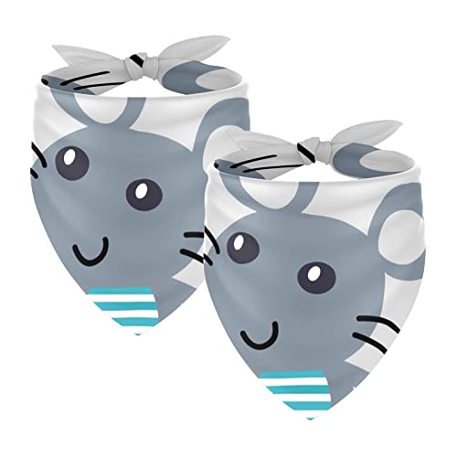 2 Stück Hundehalstücher Mädchen Junge Haustier Lätzchen Hundeschal Halstuch Waschbare Bandanas Zubehör für kleine, mittelgroße und große Hunde Welpen Katze Maus Baby 2 Stück Hundehalstücher Mädchen Junge Haustier Lätzchen Hundeschal Halstuch Waschbare Bandanas Zubehör für kleine, mittelgroße und große Hunde Welpen Katze Maus Baby von WALLDOR