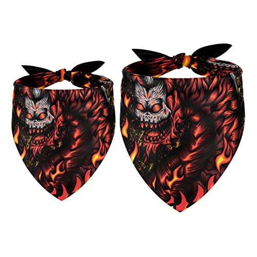 Hundehalstuch, Drachen, Magma, Mädchen, Jungen, Halstuch, Zubehör für kleine, mittelgroße und große Hunde, Welpen, Katzen, Haustiere, 2 Stück Hundehalstuch, Drachen, Magma, Mädchen, Jungen, Halstuch, Zubehör für kleine, mittelgroße und große Hunde, Welpen, Katzen, Haustiere, 2 Stück von WALLDOR