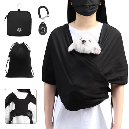 Einstellbare Größe Hundetragetasche,Freisprech Hundetasche,Vordere Hundetasche für Kleine Hunde,Katzentasche,Doppeltes Schultergurt Design,Freie Hände,Mit Hundetrainingstasche,Trainingsklicker Einstellbare Größe Hundetragetasche,Freisprech Hundetasche,Vordere Hundetasche für Kleine Hunde,Katzentasche,Doppeltes Schultergurt Design,Freie Hände,Mit Hundetrainingstasche,Trainingsklicker von WALLFID