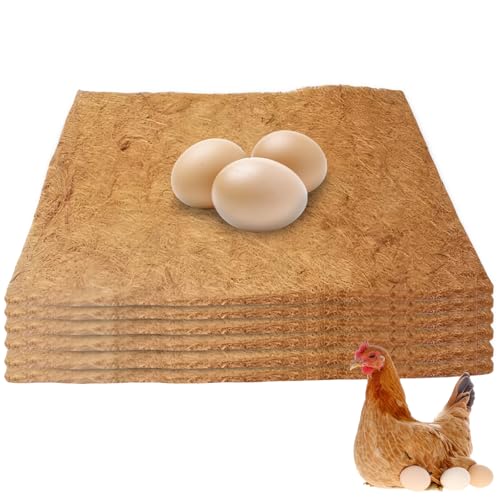 6 Stück Hühner-Nistkasten-Einlagen: WANDGU 30 x 30cm Wiederverwendbare Nistmatten, Nistunterlagen, Hühner-Nistunterlagen, Hühnerstall-Einstreu, Zubehör zum Schutz von Hühnerstall und Eiern 6 Stück Hühner-Nistkasten-Einlagen: WANDGU 30 x 30cm Wiederverwendbare Nistmatten, Nistunterlagen, Hühner-Nistunterlagen, Hühnerstall-Einstreu, Zubehör zum Schutz von Hühnerstall und Eiern von WANDGU