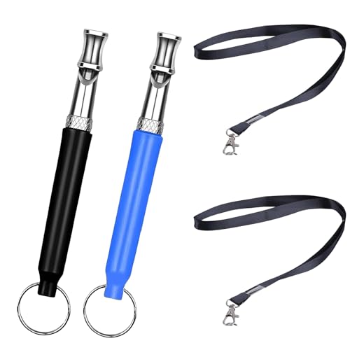 2 Stüc Hundepfeife Hochfrequenz Lautlos, Hundepfeife Rütter Rückruf, Anti Bell Pfeifen Nicht Hörbar, Erziehungshilfen für Hunde Pfeifen, Hundetraining Hundepfeifen, Ultraschall - Hundepfeife von WANGENPING