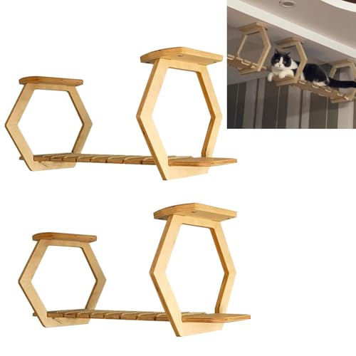 WANGJIANPENGPL 2 Stück Katzen Wand Klettern, Himmelskorridor, Katzenmöbel Wand, DIY Freedom Assembly von WANGJIANPENGPL